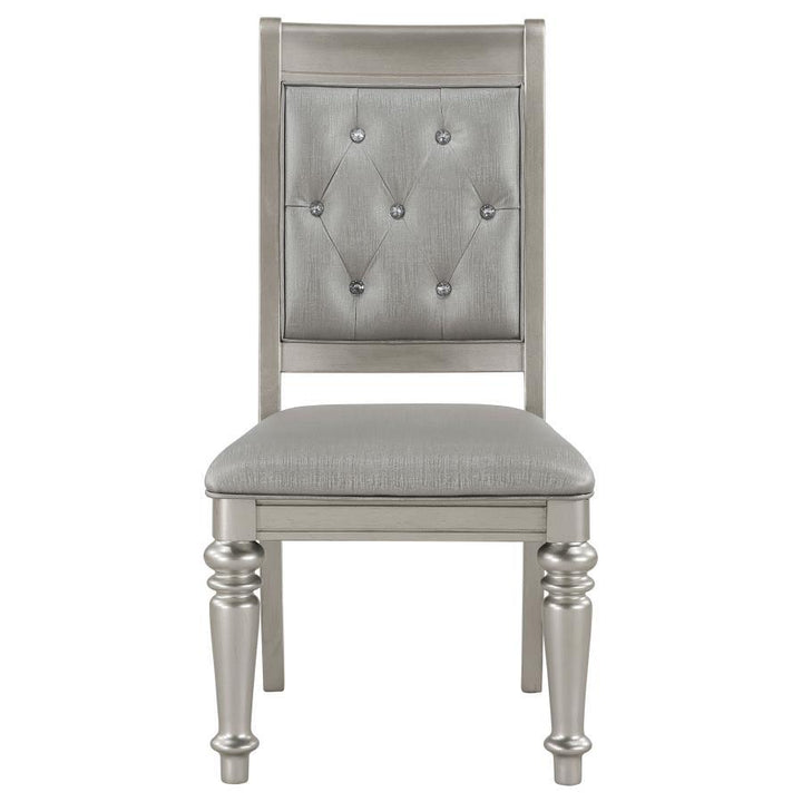 Bling Game - Dining Side Chair (Set of 2) - Metallic Platinum