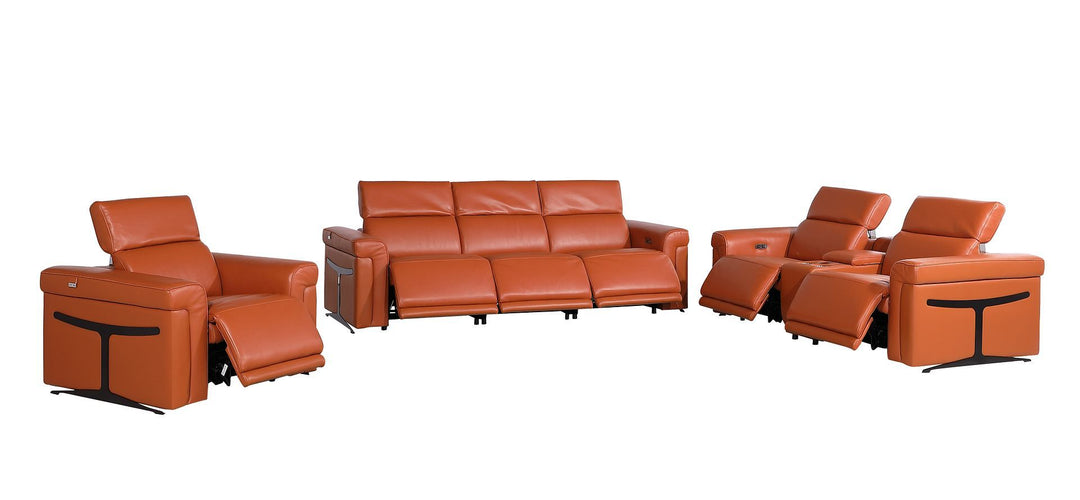 1126 - 7-Piece Modular Power Reclining Sofa, Loveseat &amp; Chair Set In With 6 Power Recliners &amp; Power Headrests