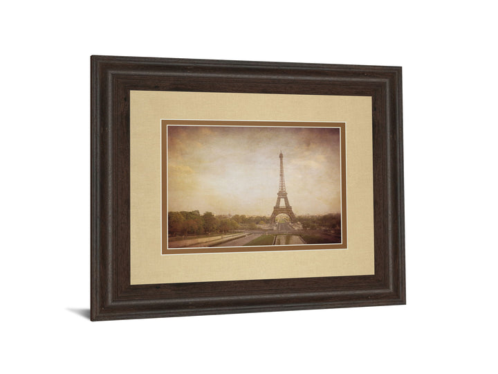 Tour De Eiffel By H. Jacks - Framed Print Wall Art - Light Brown