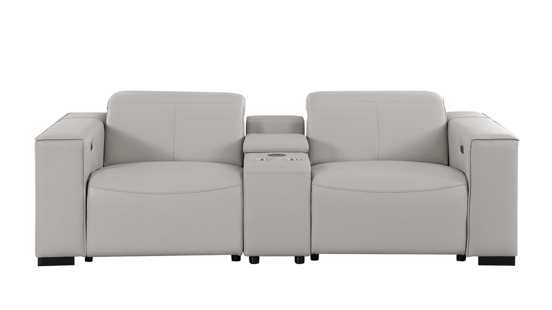 1208 - Dual Power Reclining Console Loveseat
