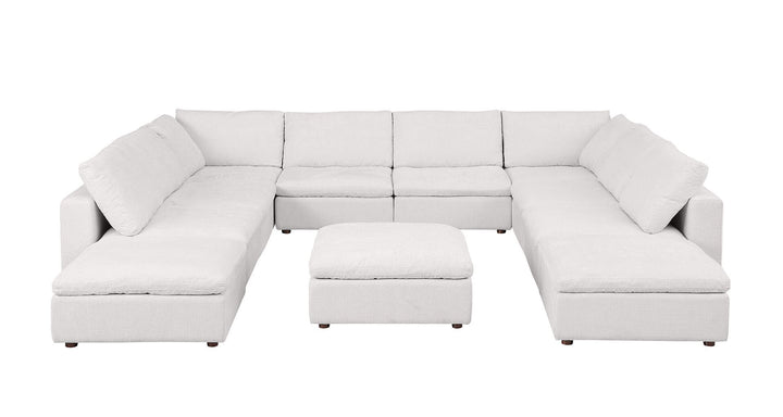 1100 - Top-Grain Italian Leather 11-Piece Sectional With Chaise