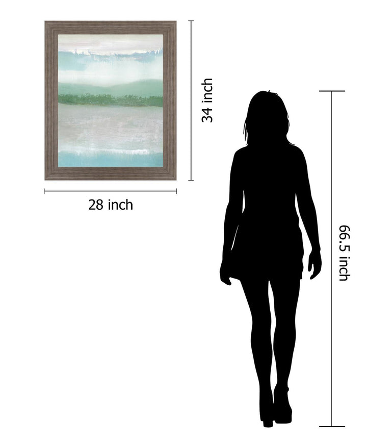 Tranquil Horizon - 28" x 34" Framed Wall Art