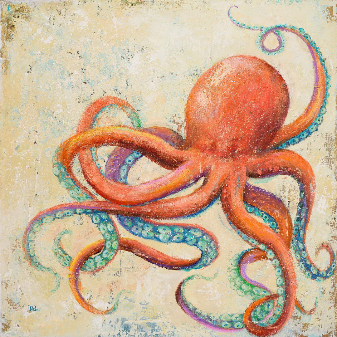 Framed - Creatures Of The Ocean II By Patricia Pinto - Red