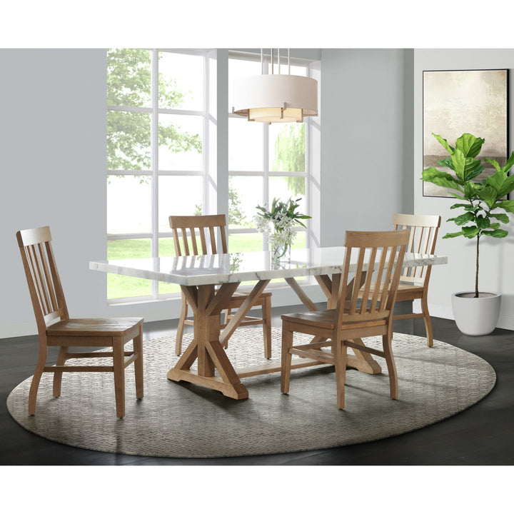 Lakeview - 5 Piece Rectangular Dining Set (Table &amp; Four Chairs) - White