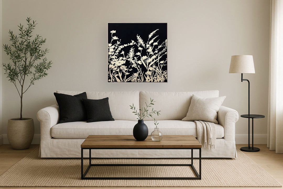 Shadowleaf Meadow - 32" x 32" Framed Wall Art