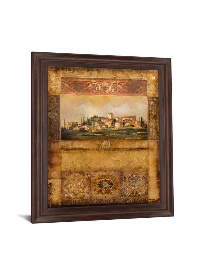 Tuscan Village Mosaic - 28" x 34" Framed Wall Art
