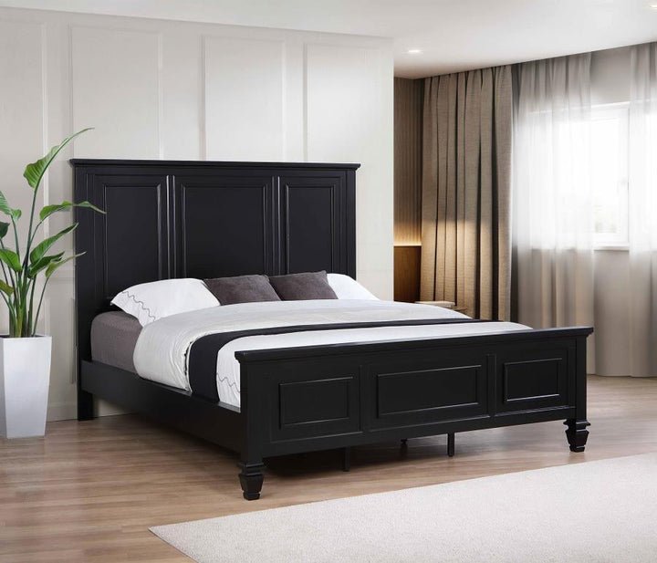 Sandy Beach - 63" Panel Bed with High Headboard