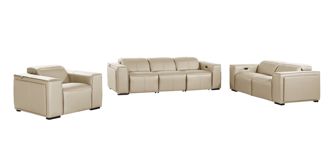 1224 - 6-Piece Modular Power Reclining Sofa, Loveseat &amp; Chair Set In With 5 Power Recliners &amp; Power Headrests