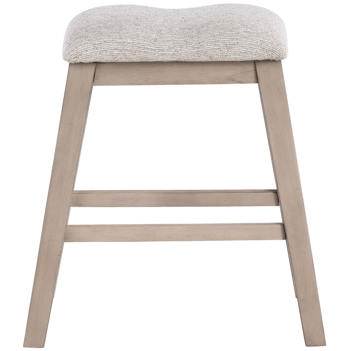 Taylor - Counter Stool (Set of 2) - Light Brown / Gray