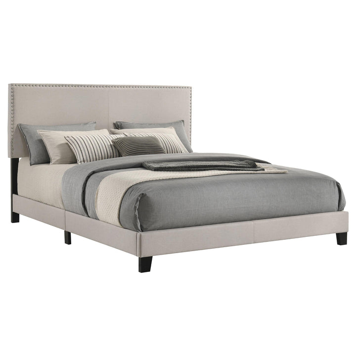 Boyd Upholstered California King Panel Bed Ivory