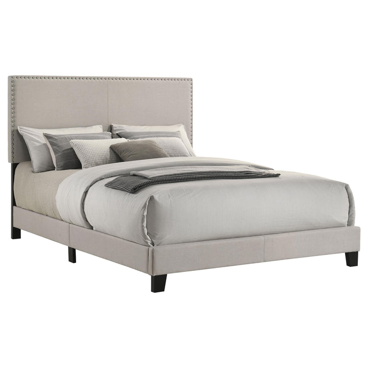 Boyd Upholstered Queen Panel Bed Ivory