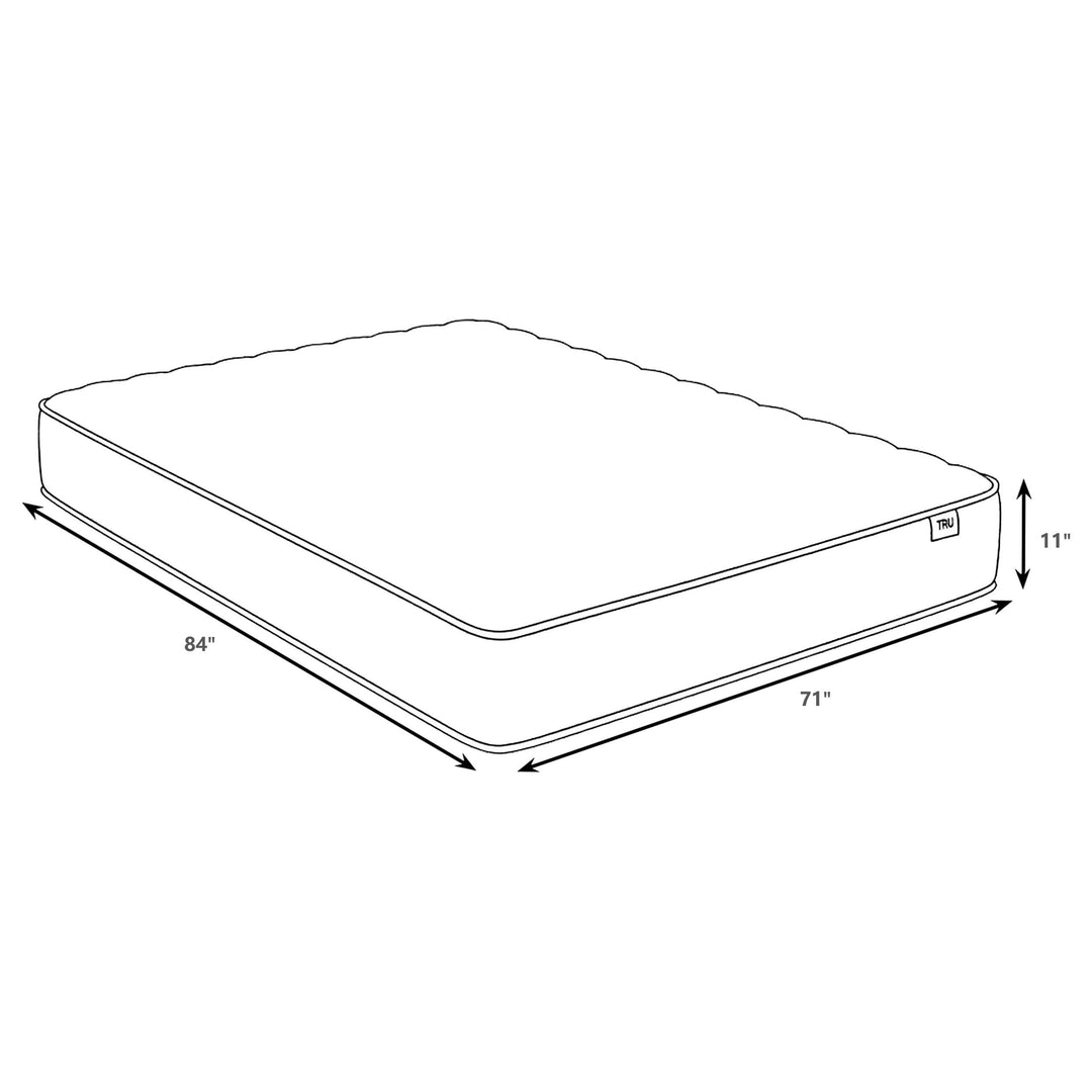 Hayes California King Firm Tight Top Hybrid Mattress White