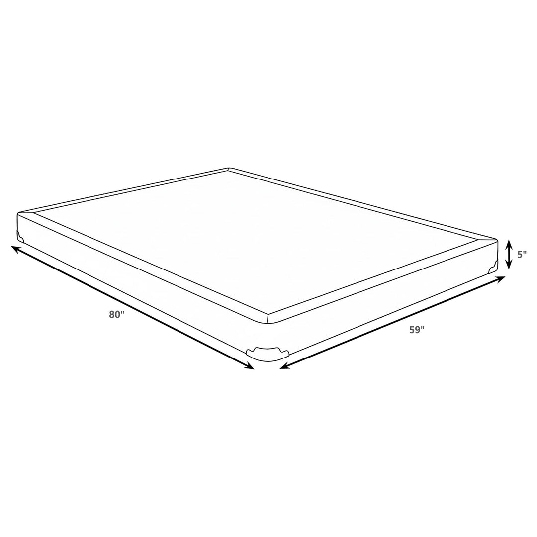 Mercer 5-inch Queen Low Profile Box Spring Foundation