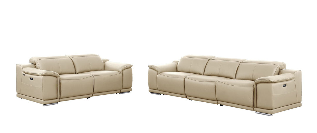 9762 - 5-Piece Modular Power Reclining Sofa And Loveseat Set 5 Power Recliners In