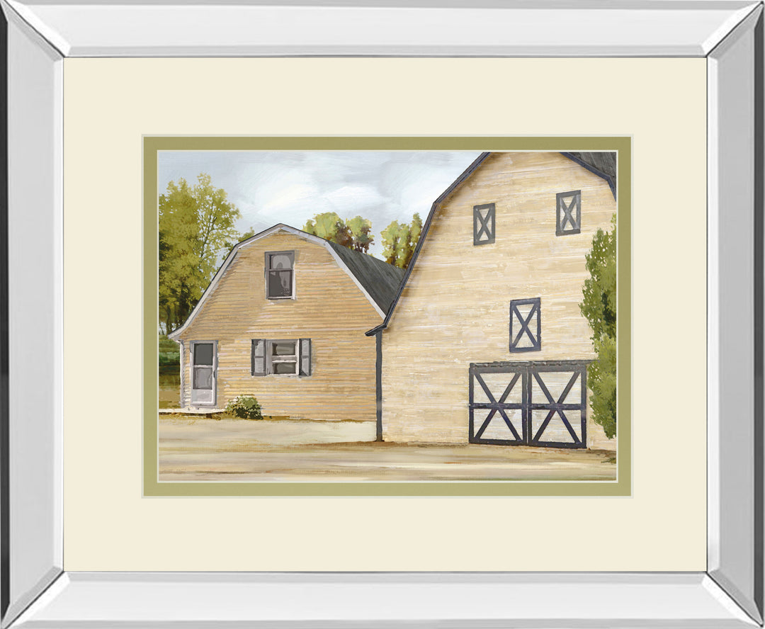 Contemporary Farm By Mark Chandon Mirrored Frame - Beige