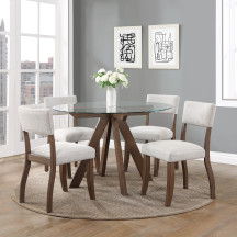 Wade - 5 Piece Dining Set - Dark Brown