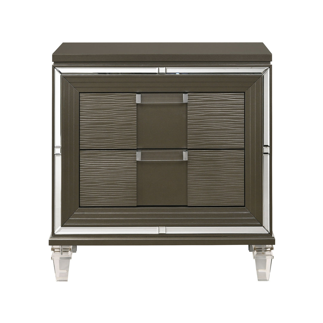 Twenty Nine - 2-Drawer Nightstand With USB - Dark Brown