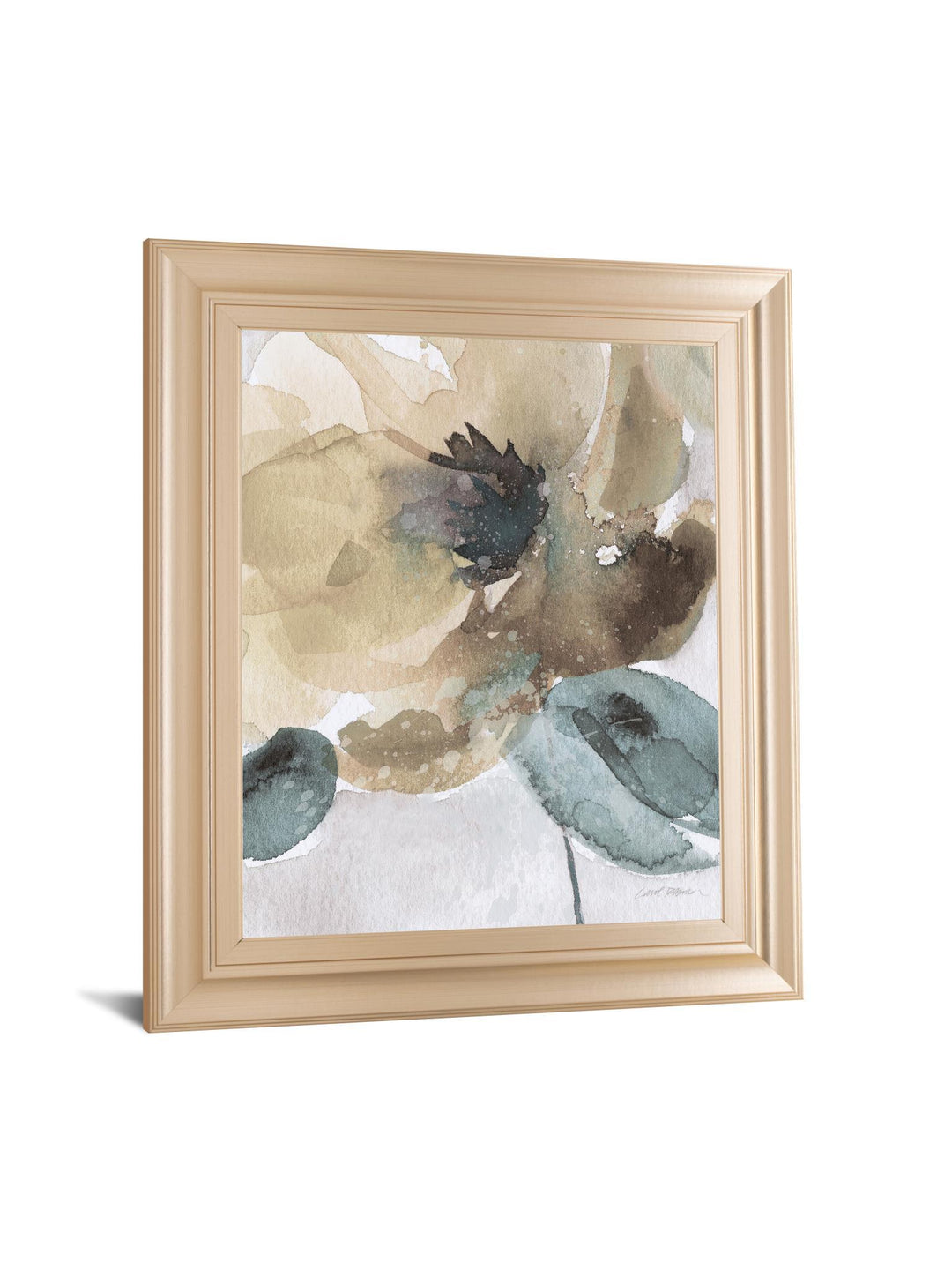 Watercolor Poppy Il By Carol Robinson - Framed Print Wall Art - Beige