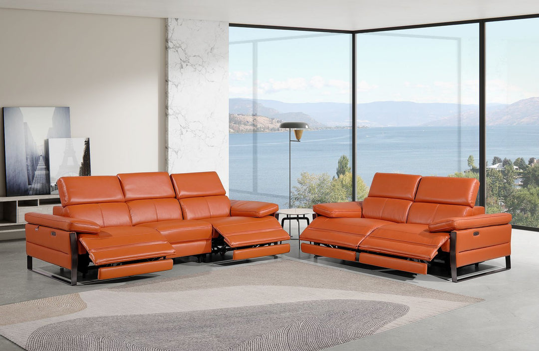 1246 - Modular Power Dual Reclining Sofa And Loveseat Set With Power Headrests