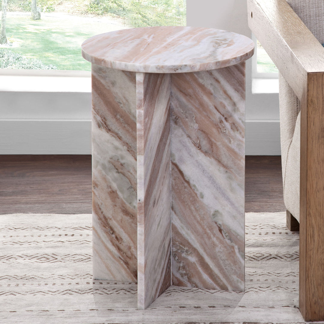 Niki - Banswara Marble End Table