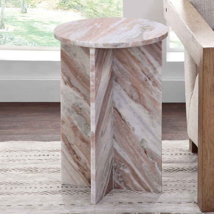 Niki - Banswara Marble End Table