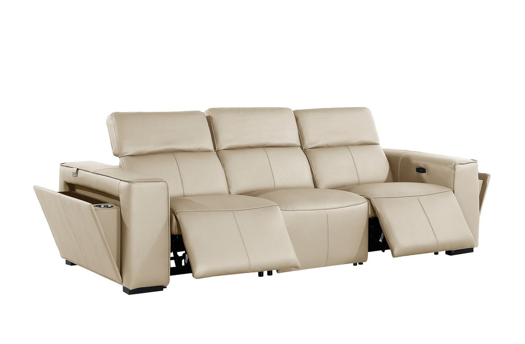 1224 - 7-Piece Modular Power Reclining Sofa, Loveseat &amp; Chair Set In With 5 Power Recliners &amp; Power Headrests
