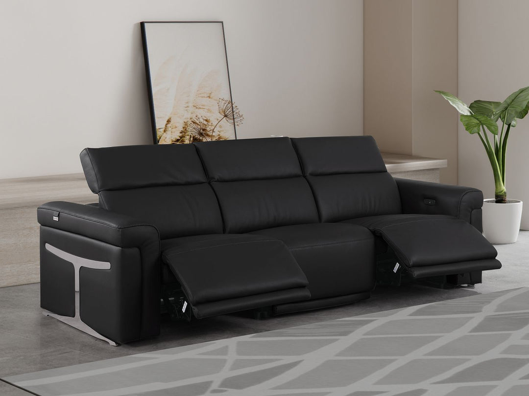 1126 - 3-Piece Modular Power Reclining Sofa In With 2 Power Recliners &amp; Power Headrests