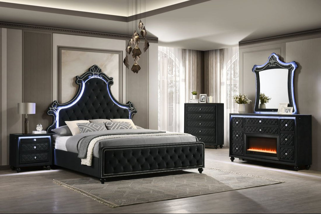 Majesty2 Black 5PC Set - King ONLY