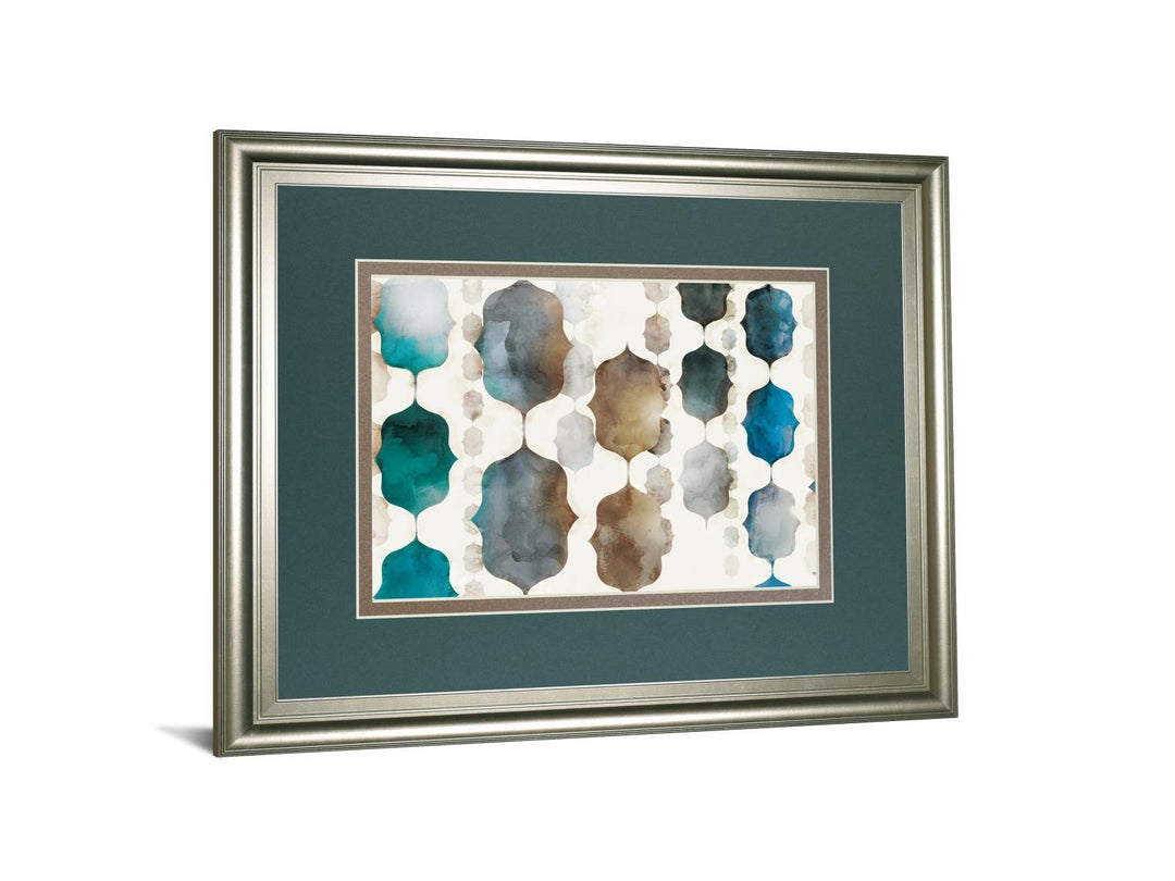 Moroccan Beads By Edward Selkirk - Framed Print Wall Art - Blue