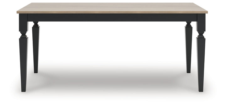 Brenkerton - Grayish Brown / Black - Rectangular Dining Room Table