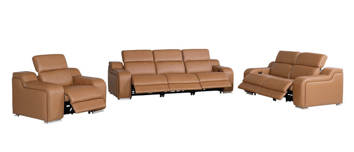 1116 - 6-Piece Modular Power Reclining Sofa, Loveseat &amp; Chair Set In With 6 Power Recliners &amp; Power Headrests