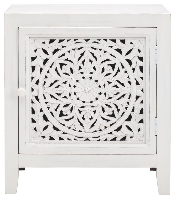 Fossil - White - Accent Cabinet