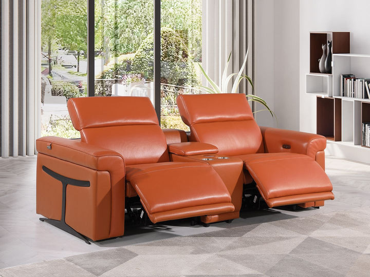 1126 - 3-Piece Modular Power Reclining Loveseat In With 2 Power Recliners &amp; Power Headrests