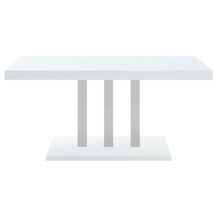 Brooklyn - Rectangular Dining Table - White High Gloss