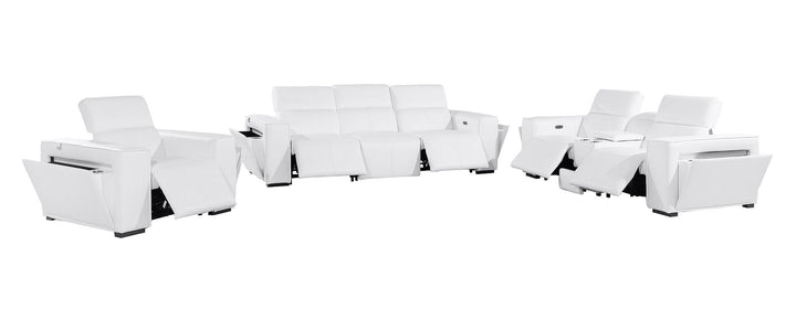 1224 - 7-Piece Modular Power Reclining Sofa, Loveseat &amp; Chair Set In With 5 Power Recliners &amp; Power Headrests