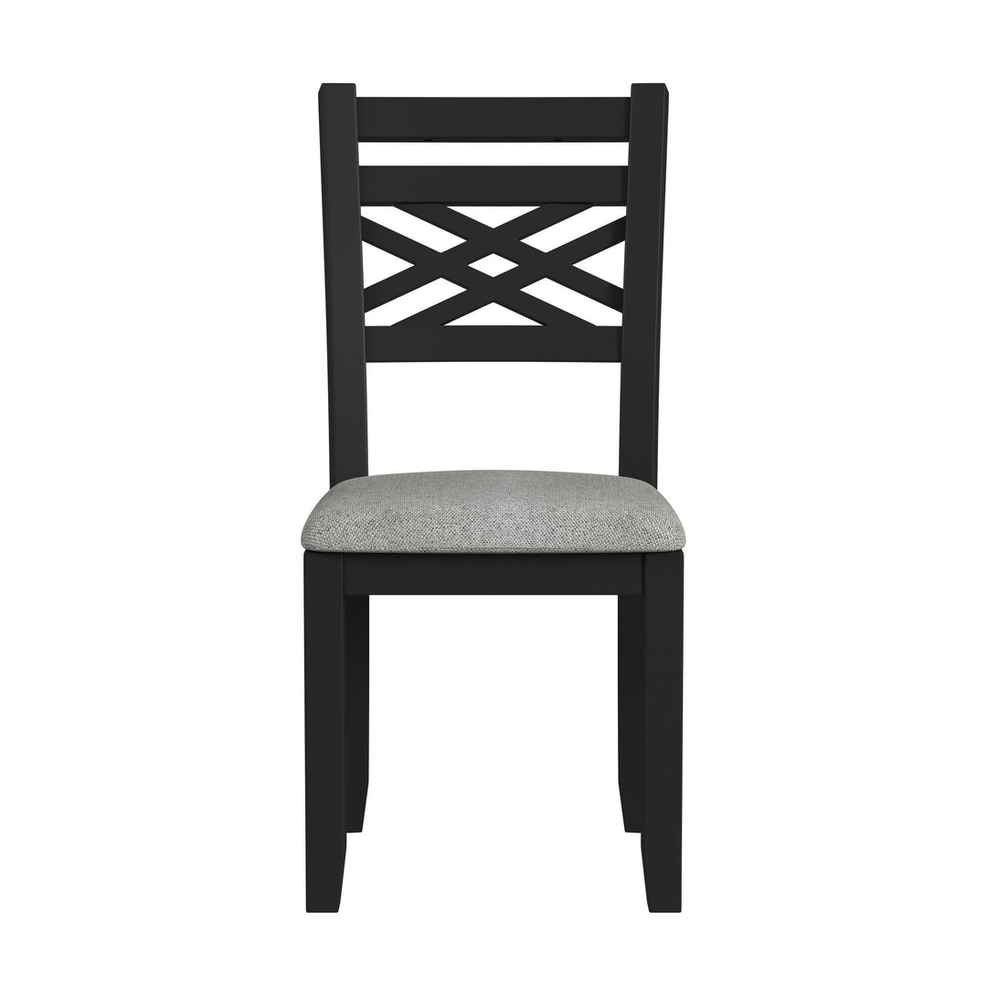 Brooks - 6 Piece Dining Set With Table, 4 Wood Back And Upholstered Seat Chairs, And Bench