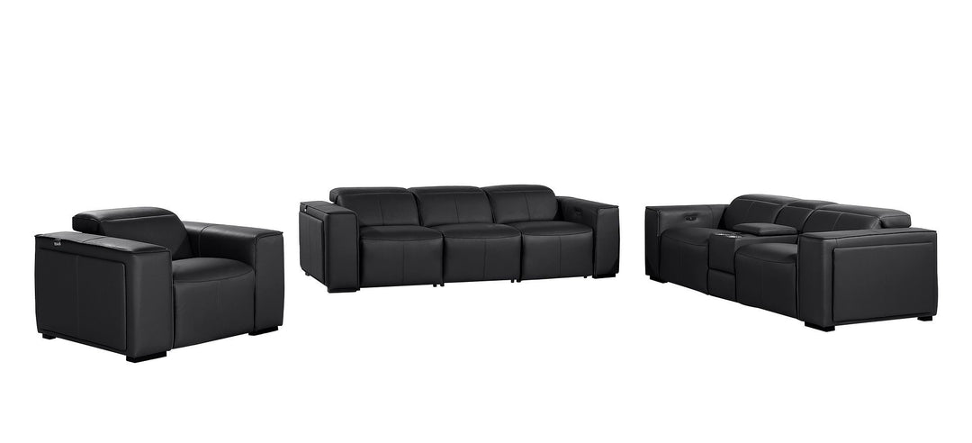 1224 - 7-Piece Modular Power Reclining Sofa, Loveseat &amp; Chair Set In With 5 Power Recliners &amp; Power Headrests