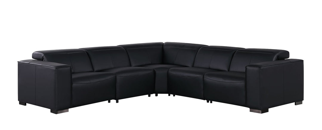 1208 - Leather Reclining Set (Sofa &amp; Loveseat With 4 Power Recliners)