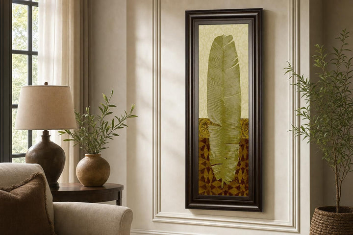 18x42 Tropical Frond I By Alonzo Saunders - Green