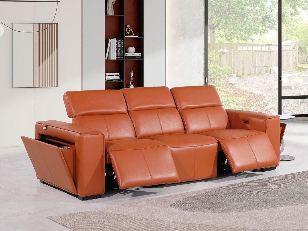 1224 - 3-Piece Modular Power Reclining Sofa In With 2 Power Recliners &amp; Power Headrests