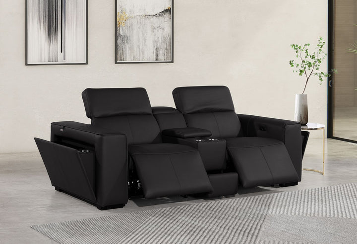 1224 - 3-Piece Modular Power Reclining Loveseat In With 2 Power Recliners &amp; Power Headrests