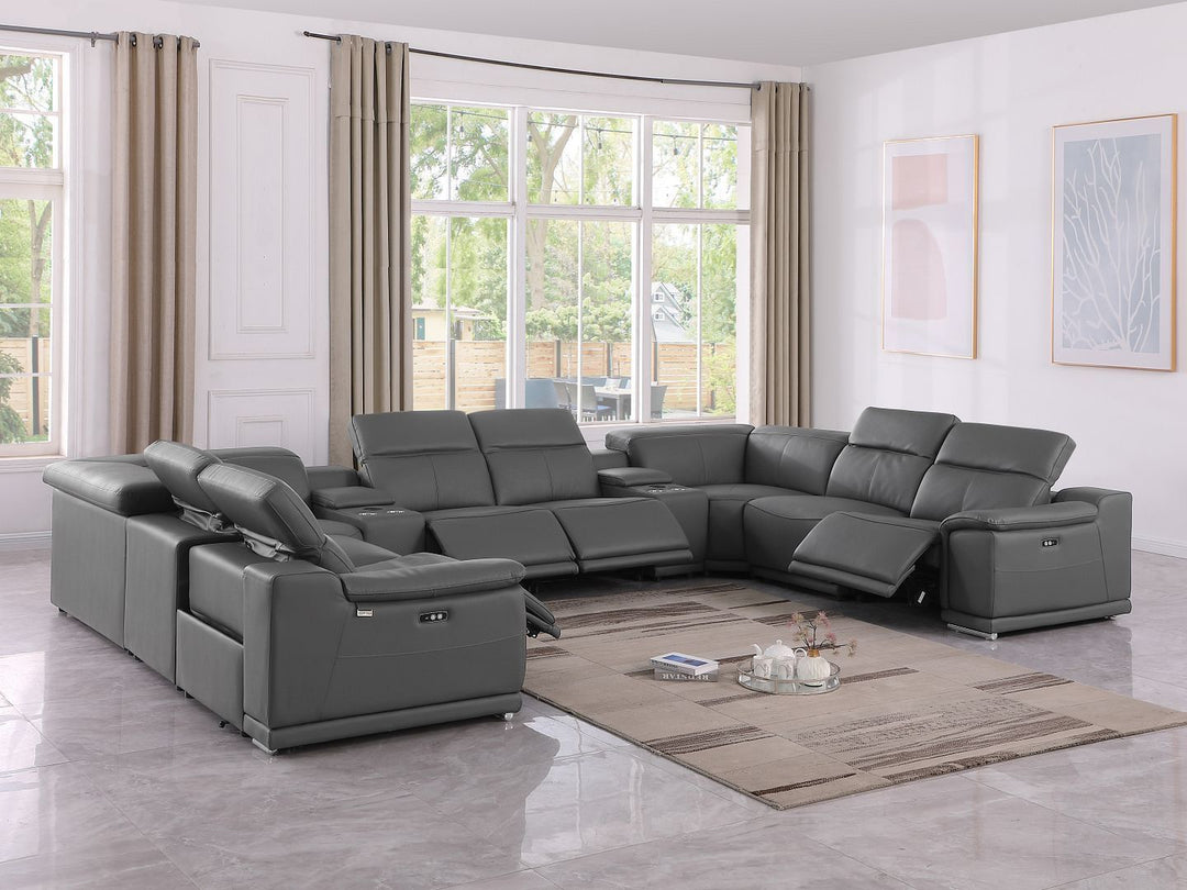 9762 - 10-Piece U-Shaped Sectional Sofa With 4 Power Recliners