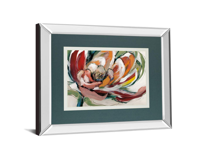 Bloomed I By Fitsimmons, A. - Mirror Framed Print Wall Art - Red