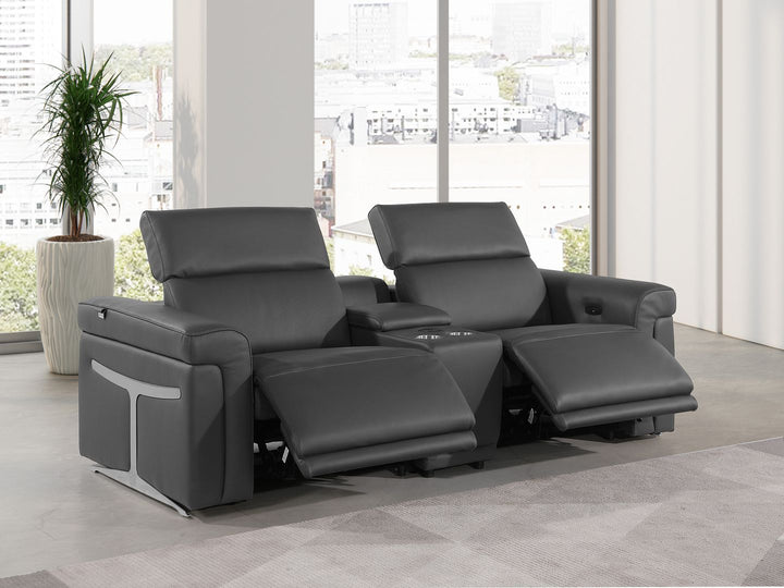 1126 - 3-Piece Modular Power Reclining Loveseat In With 2 Power Recliners &amp; Power Headrests