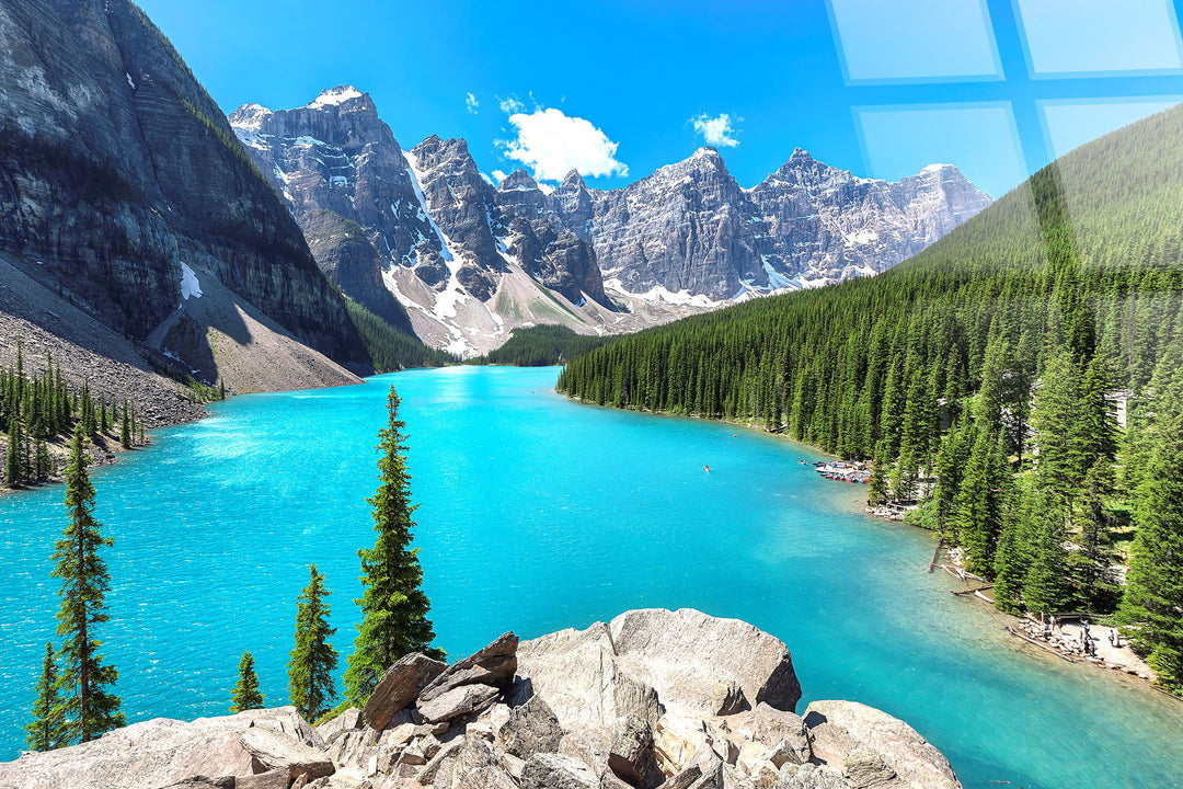 Moraine Vista Tempered Glass - Blue / Green