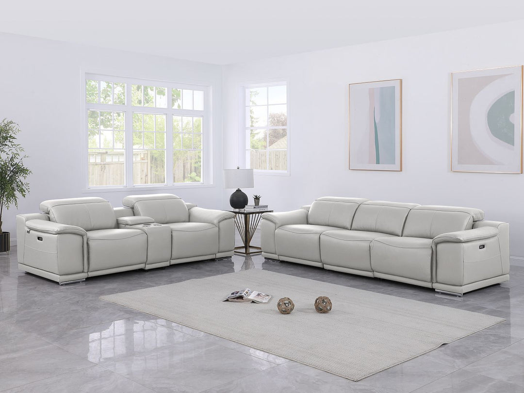9762 - 6-Piece Modular Power Reclining Sofa And Console Loveseat Set With 5 Power Recliners In