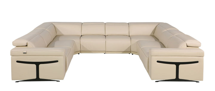 1126 - 8-Piece U-Shaped Sectional Sofa In With 4 Power Recliners &amp; Power Headrests