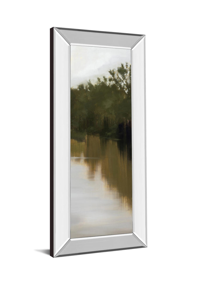 River Journey By Megan Lightell - Framed Print Wall Real Glass - Green