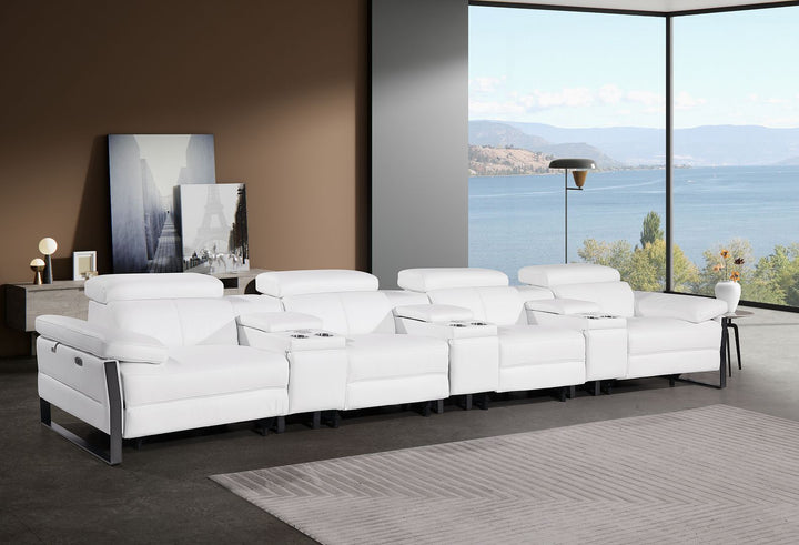 1246 - Modular Power Triple Reclining Triple Console Sofa With Power Reclining Headrests