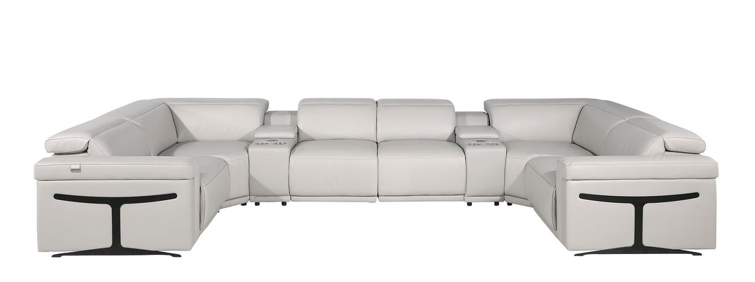 1126 - 8-Piece U-Shaped Sectional Sofa In With 4 Power Recliners &amp; Power Headrest